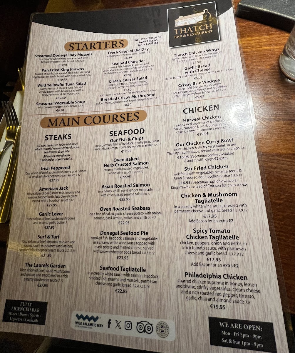 Menu Thatch Bar & Restaurant-5