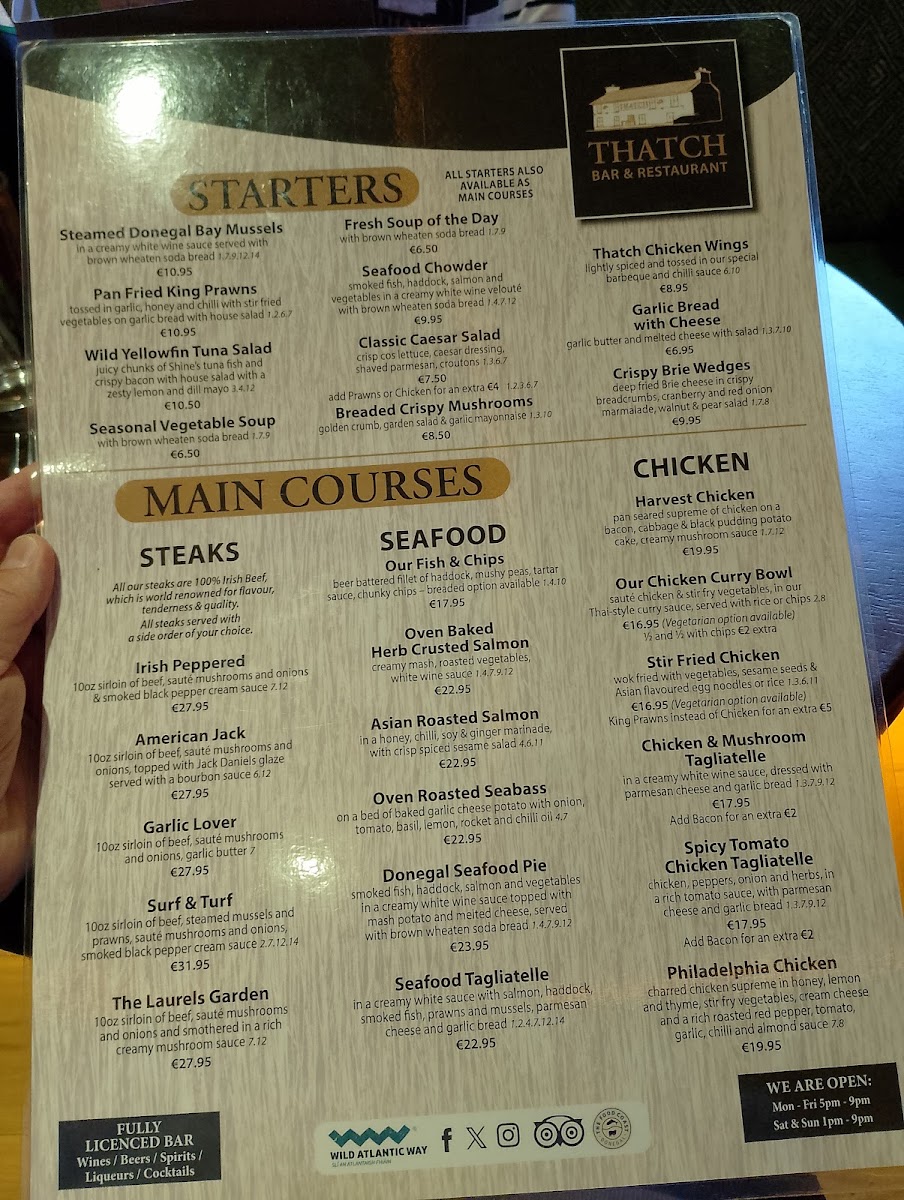 Menu Thatch Bar & Restaurant-6